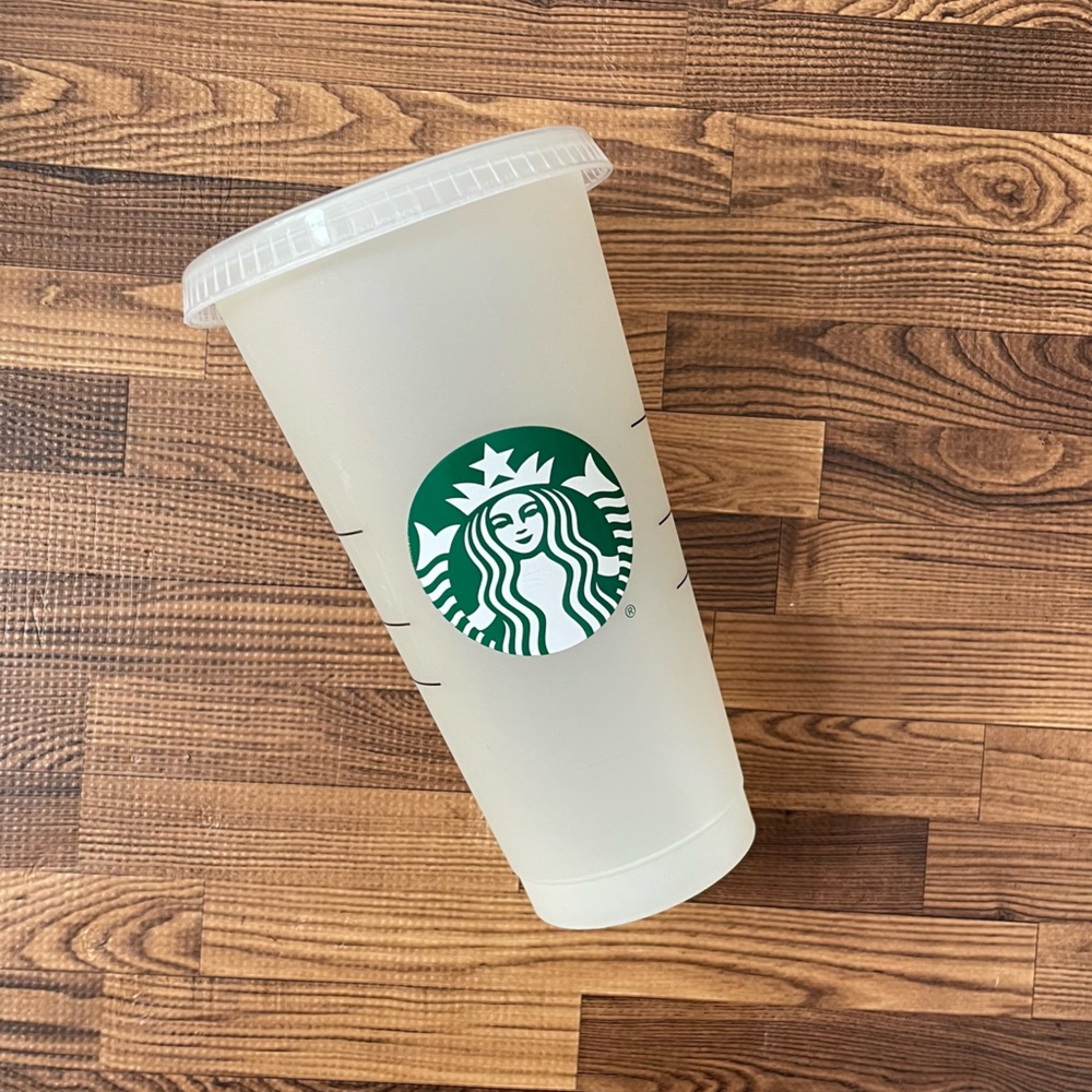 Starbucks Color Changing Frosted Blue Reusable Cold Cup
